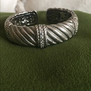 Judith Ripka Sterling Silver CZ Bracelet